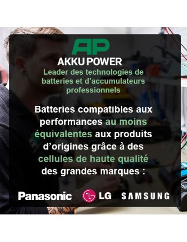 Batterie AKKU POWER RB551 pour Makita 9,6V 1,5Ah Ni-Mh