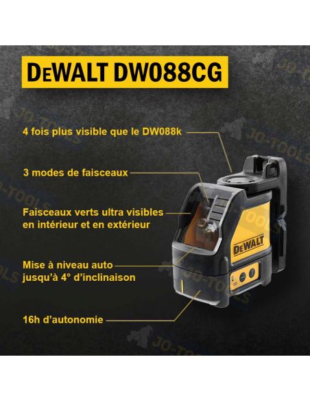 DeWalt DW088CG-XJ Niveau laser 2 lignes Vert